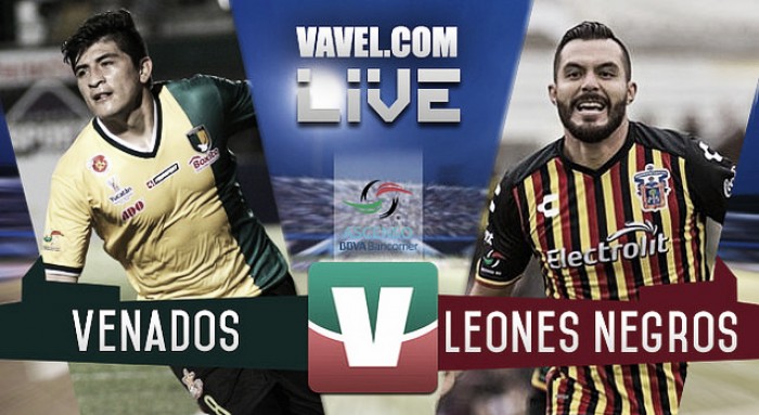 Resultado y goles del Venados 1-1 Leones Negros del Ascenso MX 2017 Resultado y goles del Venados 1-1 Leones Negros del Ascenso MX 2017