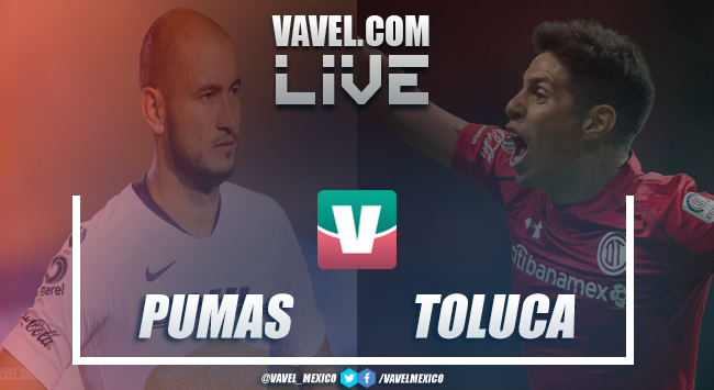 Resumen del partido Pumas 2-2 Toluca de la Liga MX 2019 Resumen del partido Pumas 2-2 Toluca de la Liga MX 2019