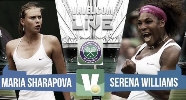 Resultado Maria Sharapova - Serena Williams en Wimbledon 2015 (0-2)