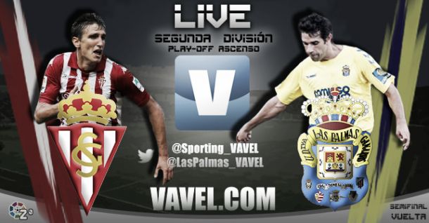 Resultado Sporting de Gijón - Las Palmas en el playoff de ascenso a la Liga BBVA 2014 (0-1)