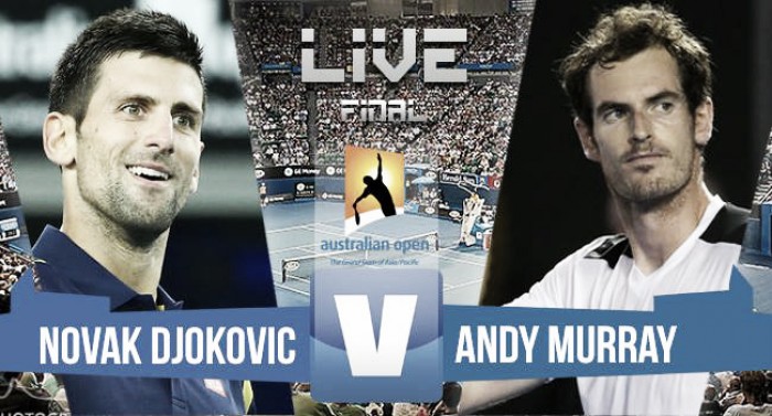 Resultado del Djokovic - Murray en final Open Australia 2016 (3-0)