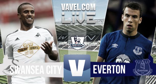 Score match Swansea City - Everton (1-1)