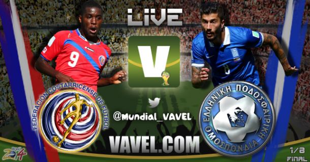 Copa do Mundo 2014: jogo Costa Rica x Grécia Copa do Mundo 2014: jogo Costa Rica x Grécia