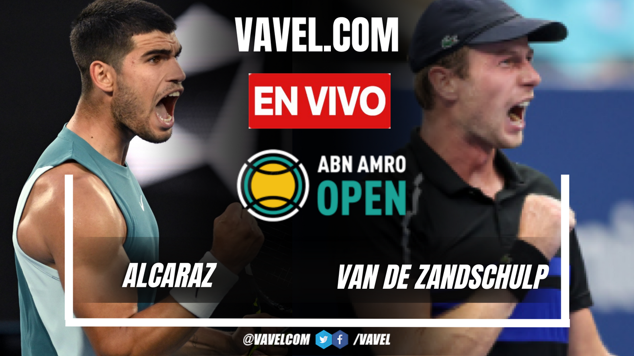 Resumen y Puntos Carlos Alcaraz (76 36 51) vs Botic van de Zandschulp en ATP 500 Róterdam