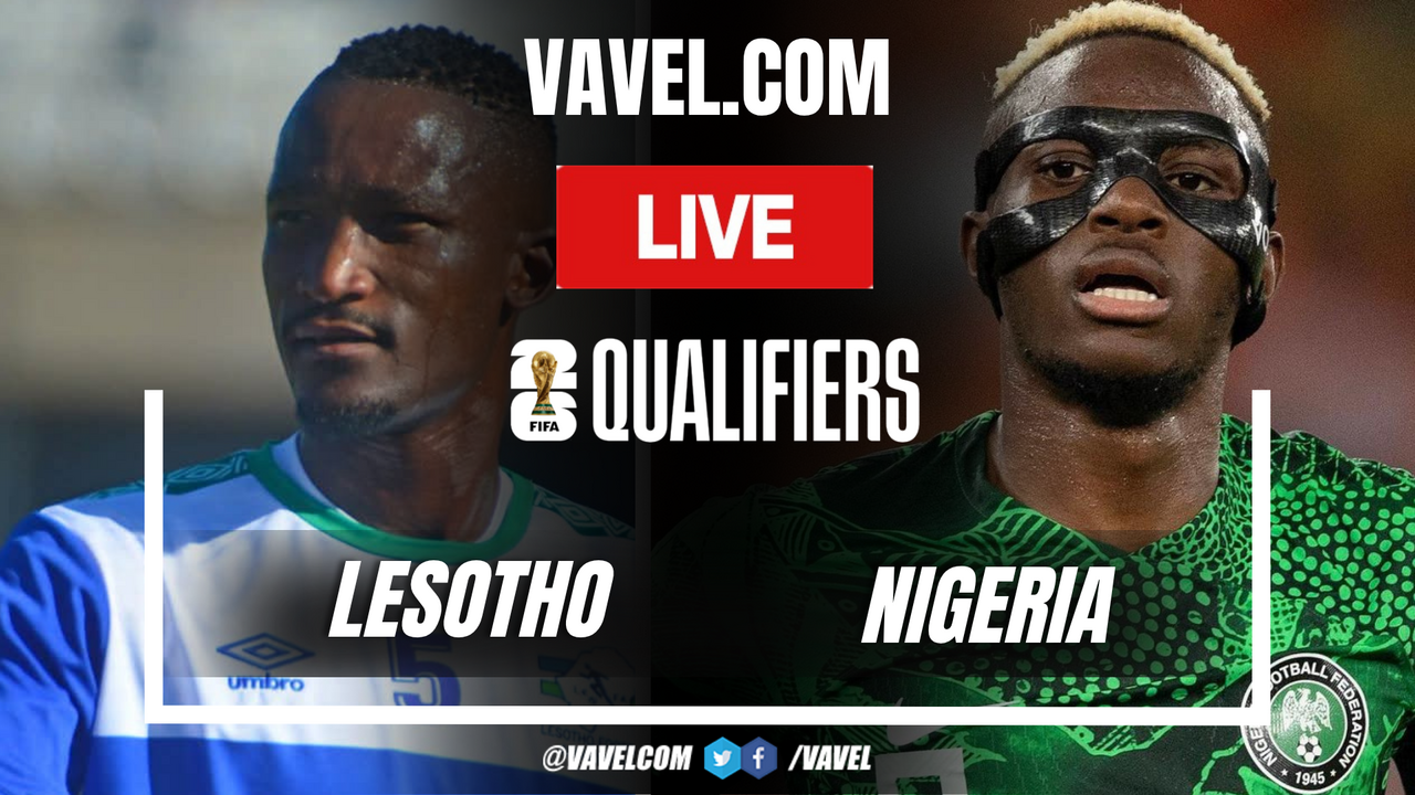 Highlights and Goals Lesotho vs Nigeria (1-2) in 2026 World Cup Qualifiers