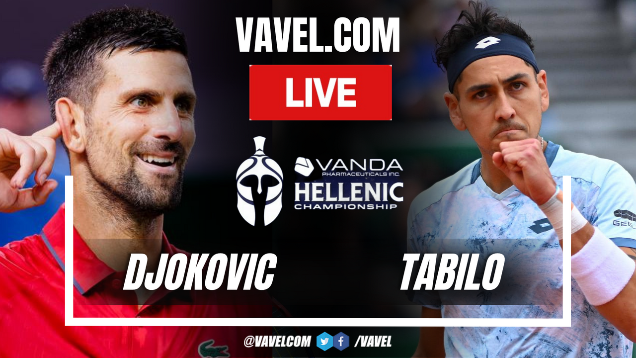 Highlights and Sets Djokovic vs Tabilo (7-6, 6-1) in Athens ATP 250