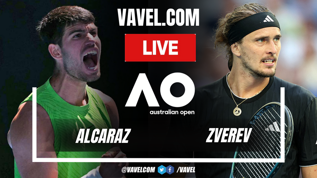 Highlights and Sets Alcaraz vs Zverev (3-2) in Australian Open