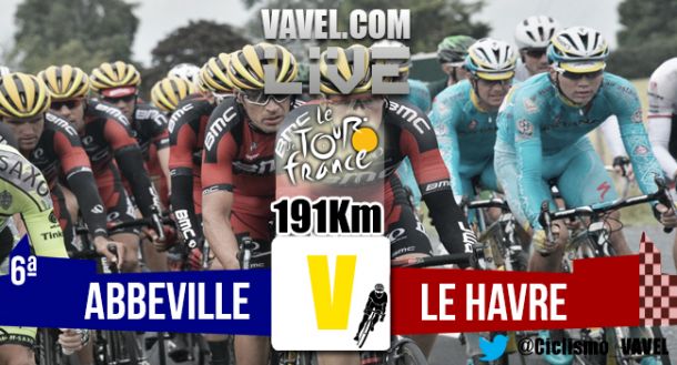 Posiciones etapa 6 del Tour de Francia 2015: Abbeville - Le Havre