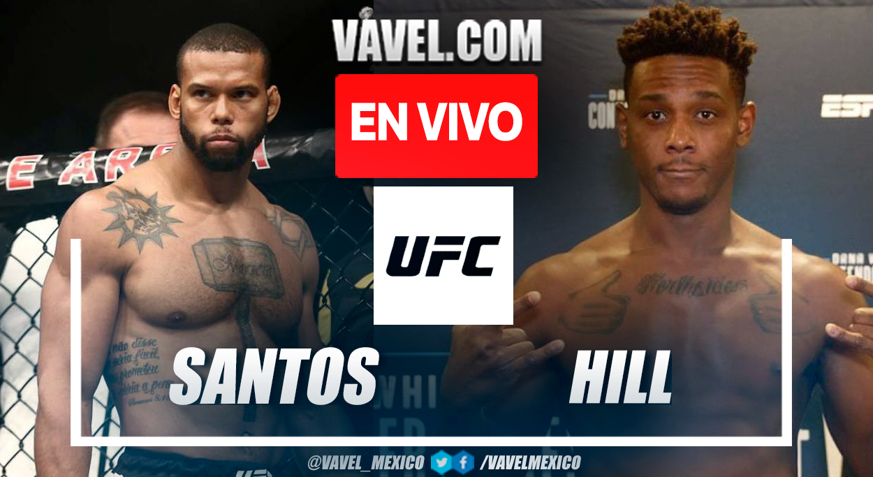 Resumen y mejores momentos de Thiago Santos contra Jamahal Hill en la Noche de UFC |  07/08/2022