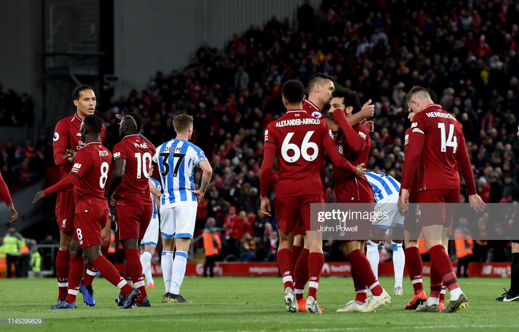 Liverpool 5-0 Huddersfield Town: Five star Reds turn the heat on City