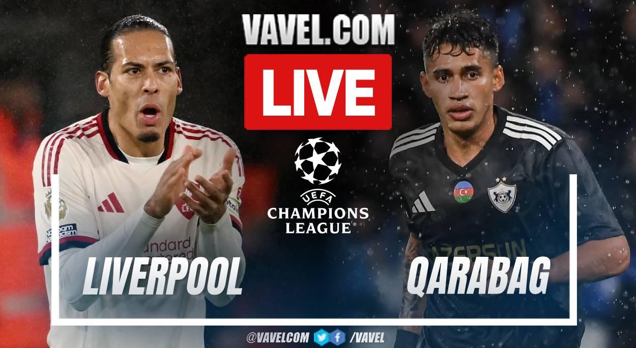 Goals and Highlights: Liverpool 6-0 Qarabag in UEFA Champions League