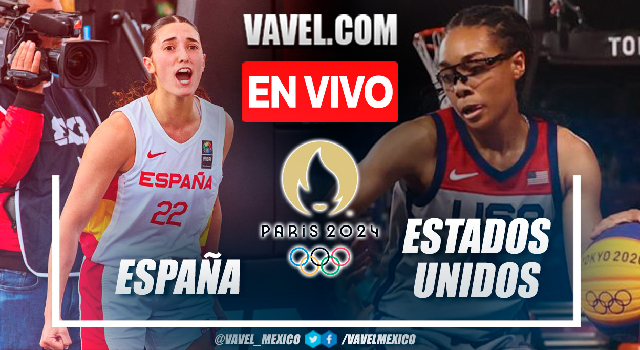 Resumen y canastas del España 11-17 Estados Unidos en Baloncesto Femenino 3x3 en Juegos Olímpicos | 1 Agosto 2024