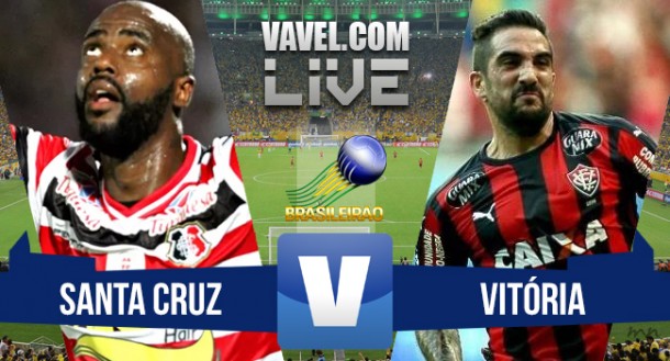 Resultado Santa Cruz x Vitória no Brasileirão Série B 2015 (3-1)