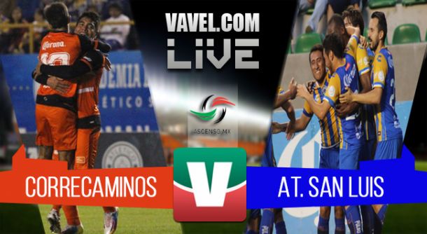 Resultado Atlético San Luis - Correcaminos en Ascenso MX 2015 (2-0)