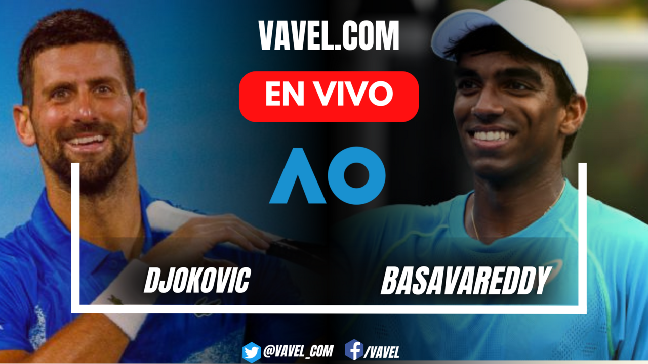 Djokovic vs Basavareddy EN VIVO, ¿cómo ver transmisión TV online en