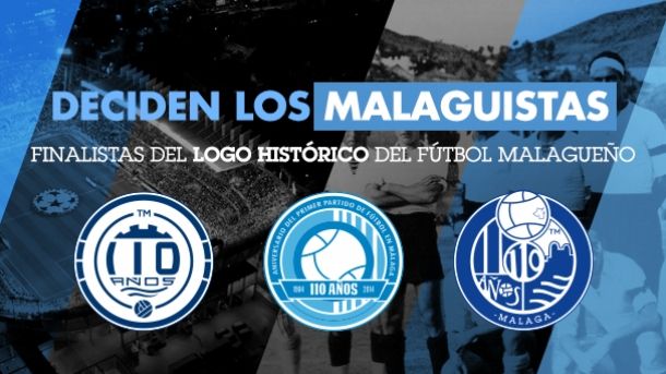 Tres logos aspiran a conmemorar los 110 años de futbol en Málaga