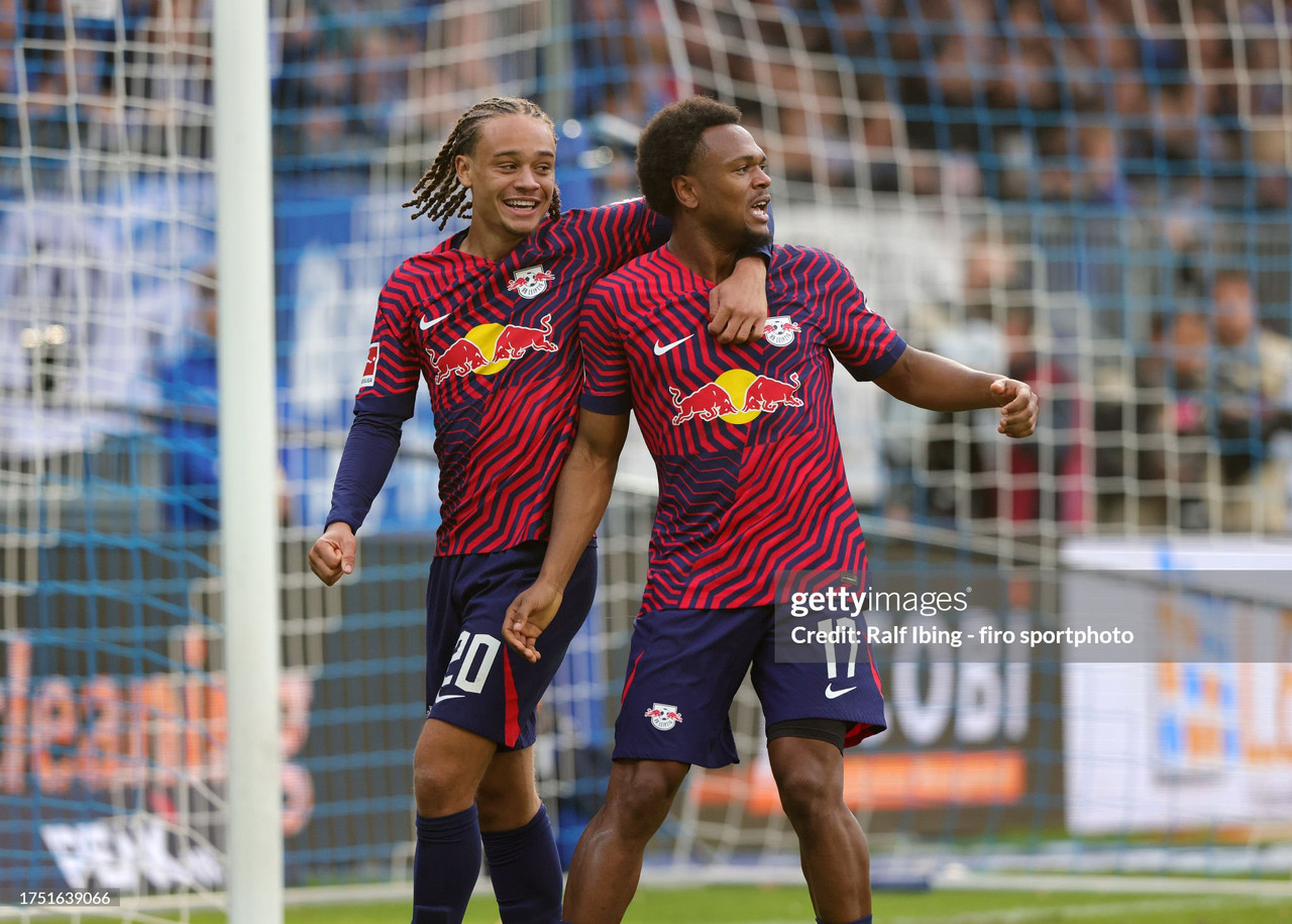 Loïs Openda of RB Leipzig looks on during the UEFA Champions League News  Photo - Getty Images