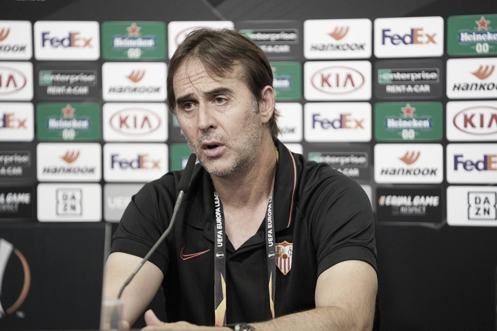 Lopetegui valoriza vitória do Sevilla ante Wolves: “Muito satisfeito” Lopetegui valoriza vitória do Sevilla ante Wolves: “Muito satisfeito”