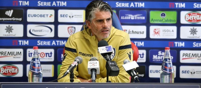 Cagliari, Lopez in conferenza stampa: "Vogliamo i tre punti"