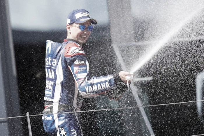 Lorenzo claims first podium since Mugello