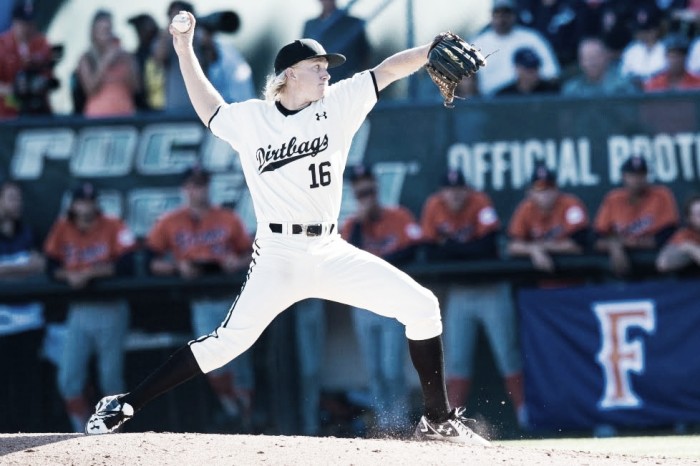 Long Beach State shuts out archival Cal State Fullerton 3-0 in Game 1