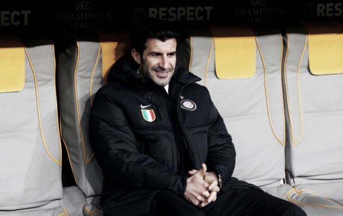 Luis Figo insists Inter Milan cannot be "satisfied" without Champions League