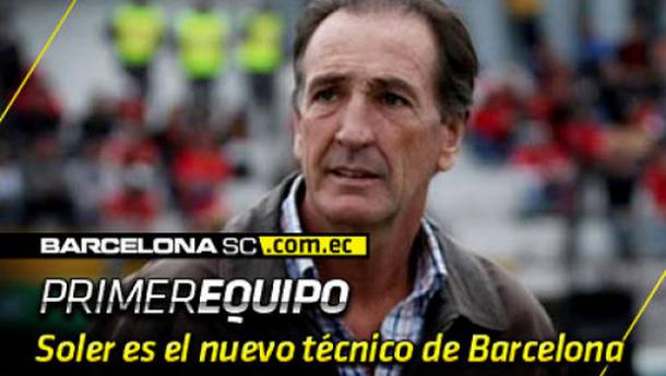 OFICIAL: Luis Soler es el nuevo técnico de Barcelona Sporting Club