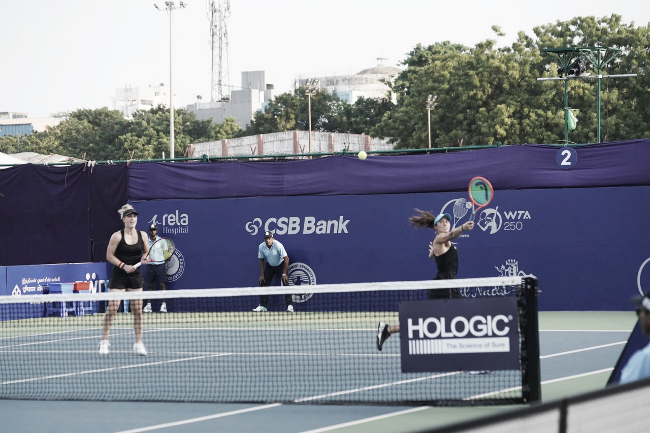 Ao lado de Dabrowski, Luisa Stefani retorna às quadras com vitória no WTA 250 de Chennai