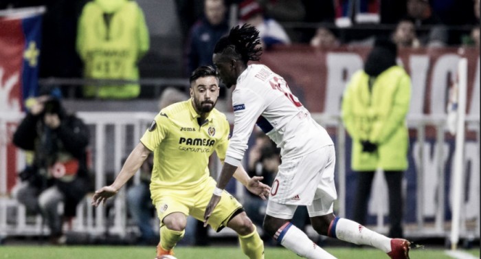 Lyon vence Villarreal em casa e vai com vantagem para o jogo da volta na Liga Europa