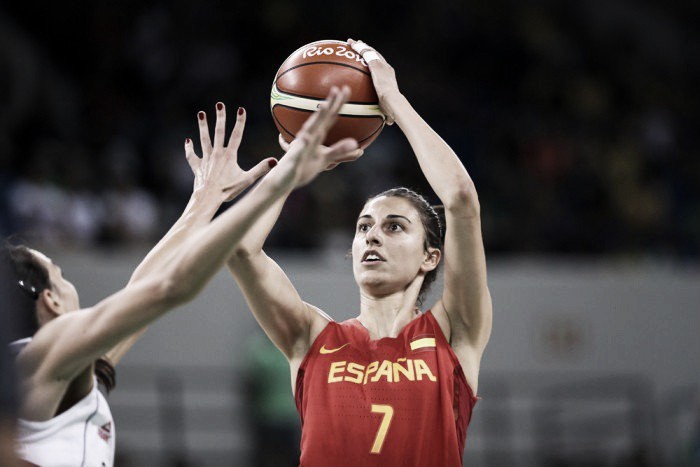Espanha domina jogo, derrota Sérvia e larga bem no basquete feminino Espanha domina jogo, derrota Sérvia e larga bem no basquete feminino