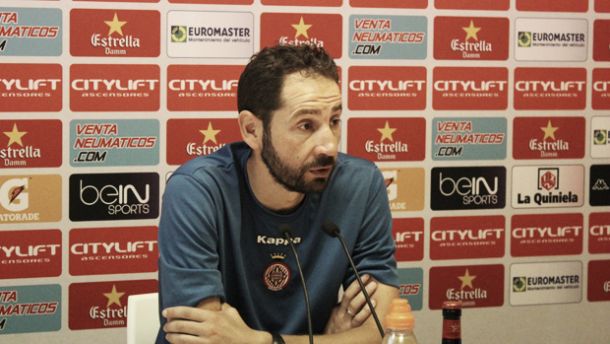 Pablo Machín: "Tenemos que dar a la afición la primera victoria de la temporada en Montilivi"