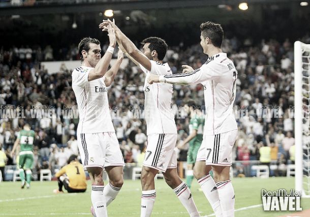 El Real Madrid también sabe golear sin '9'