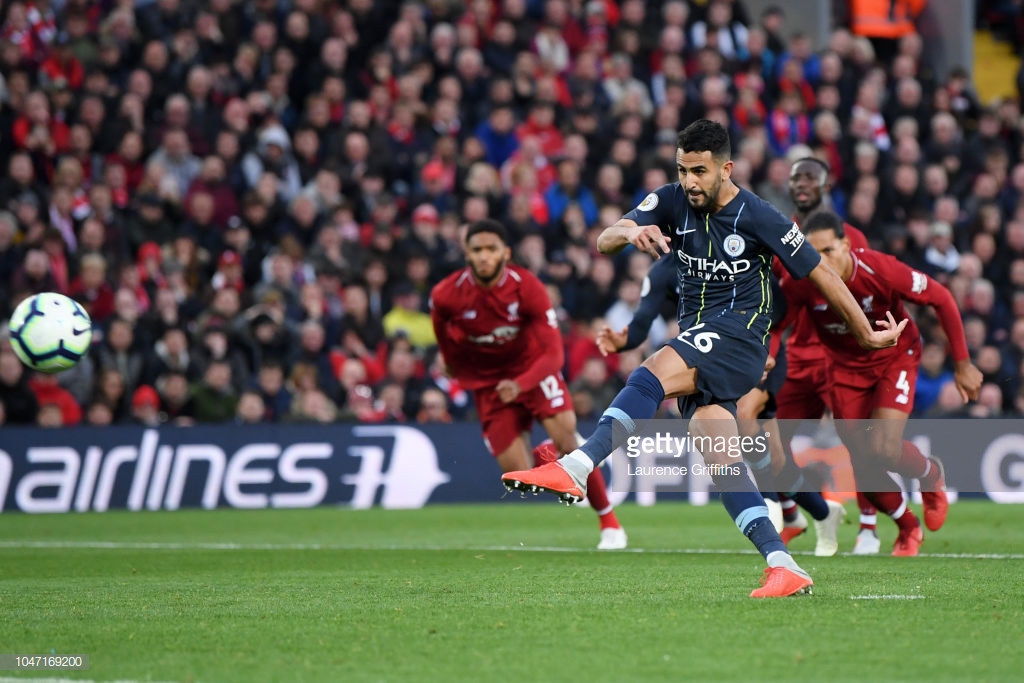 Liverpool 0-0 Manchester City: Mahrez skies late penalty to share points in a goalless stalemate
