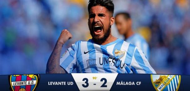 Levante 3-2 Malaga (3-4) - Malaga survive late scare to reach last eight
