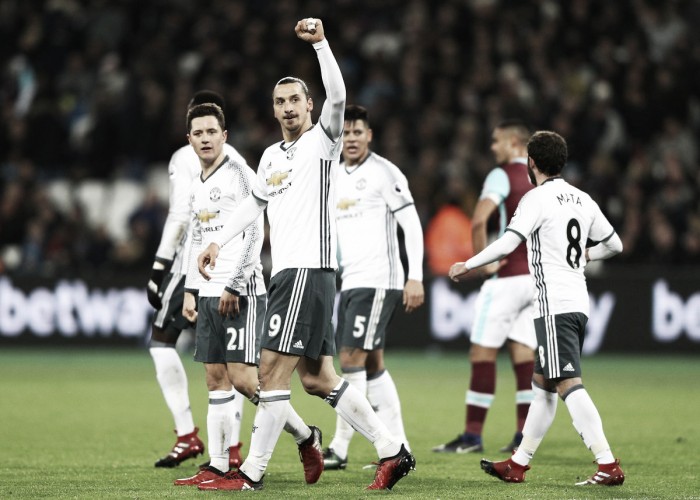 Premier League - Sesto sigillo per il Manchester United, Mata e Ibra abbattono il West Ham