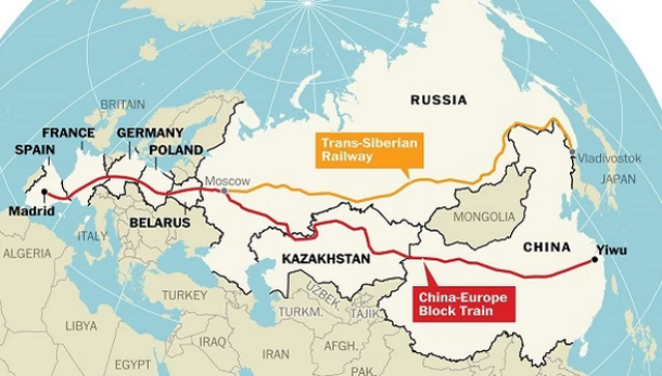 La línea de tren que une China y España