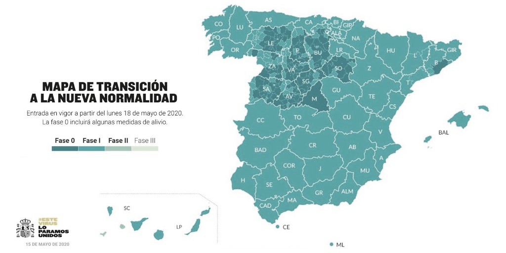 Barcelona, Madrid y varias zonas de Castilla y León se
quedan en la Fase 0