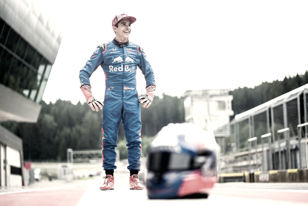Marc Márquez pilota un Fórmula 1 en Austria