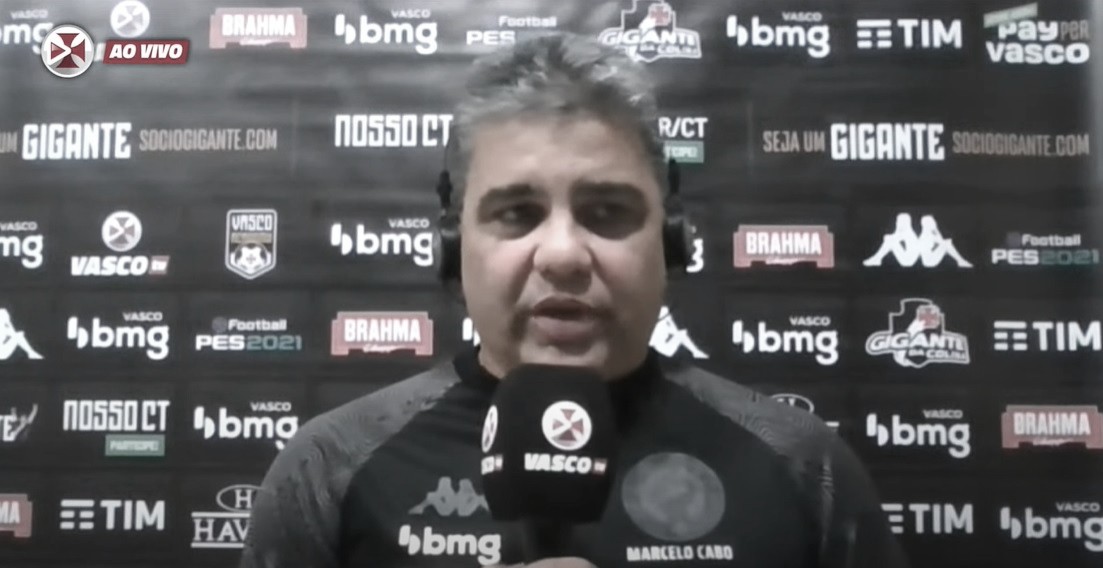 Marcelo Cabo lamenta nova expulsão de Bruno Gomes após derrota do Vasco Marcelo Cabo lamenta nova expulsão de Bruno Gomes após derrota do Vasco