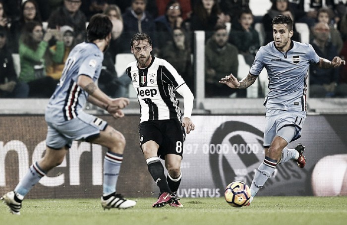 No retorno de Marchisio, Juventus explora jogadas aéreas e goleia Sampdoria