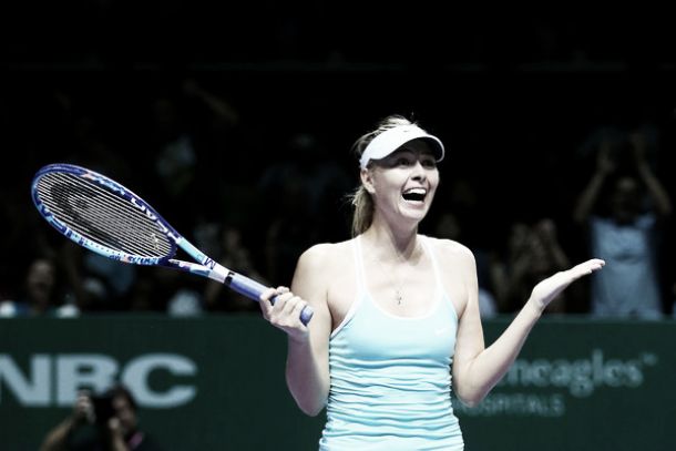 Sharapova acaricia las semifinales del WTA Finals