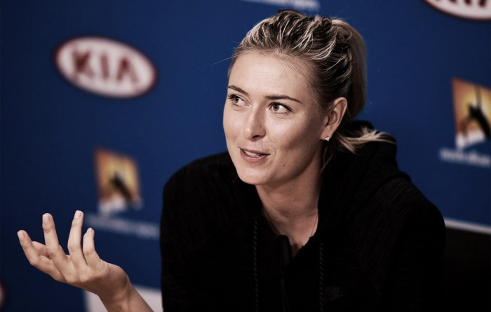Maria Sharapova: "Me siento bien al haber podido entrenar toda la semana aquí"