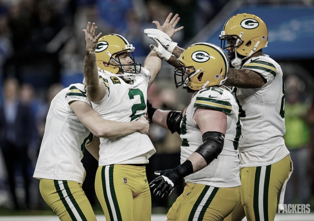 Los Packers sin brillar derrotan a los
Lions y aseguran una semana libre en postemporada 