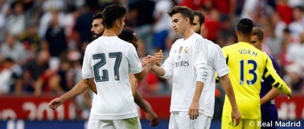 Marco Asensio y Borja Mayoral debutan en pretemporada con el Real Madrid