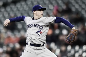 Sanchez’s pitching gem, Granderson’s late ninth-inning heroics lift Toronto past Baltimore