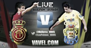 Resultado Mallorca - Las Palmas en la jornada 41 de la Liga Adelante 2014 (2-0)