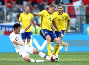 Sweden 1-0 South Korea: Granqvist spot-kick the difference as Swedes grab win
