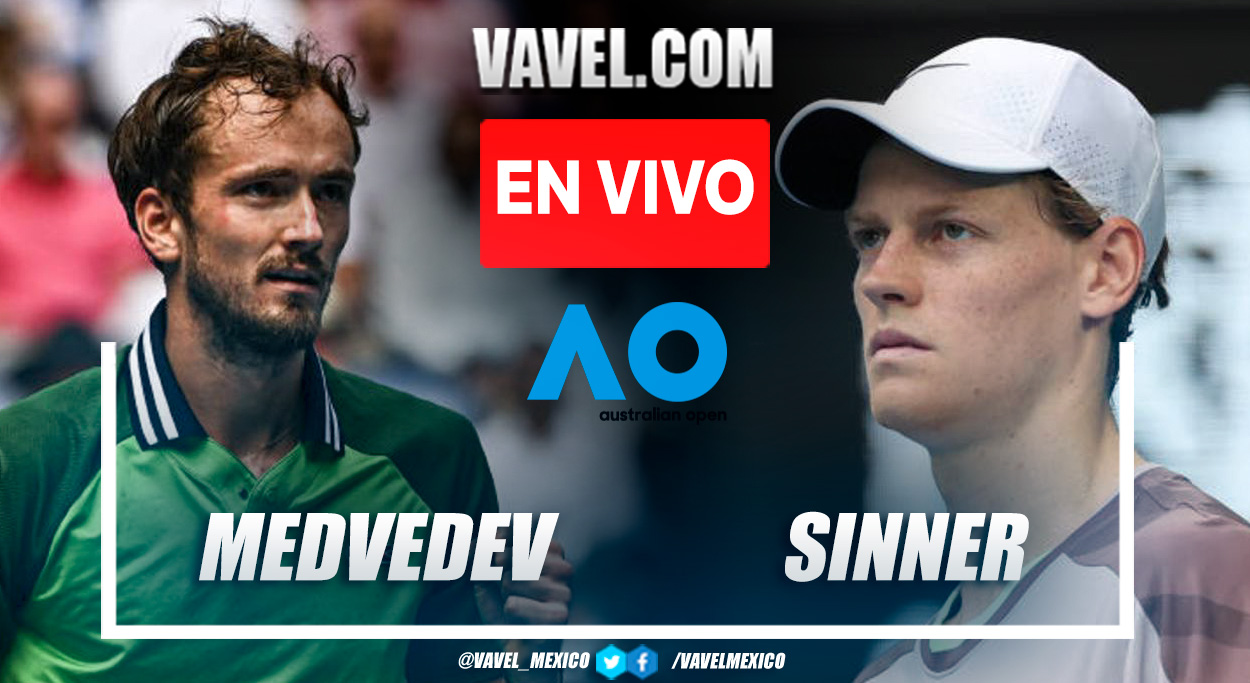 Resumen y puntos del Medvedev 2-3 Sinner en Final Open de Australia 2024