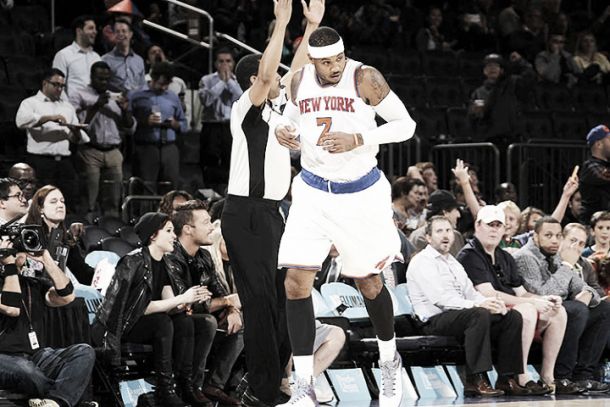Em mais uma forte performance, Carmelo Anthony leva Knicks a vitória sobre Wizards