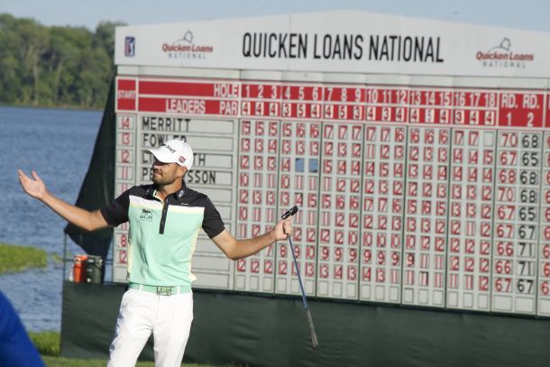 Troy Merritt Wins, Tiger Woods Makes Presence Felt At Quicken Loans National